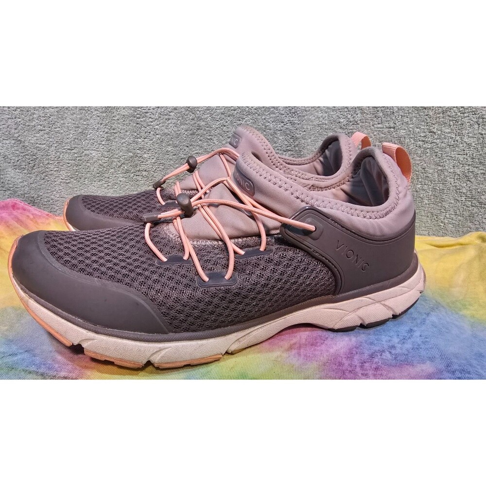 Vionic London Women’s Size 10 Gray Walking Sneakers Comfort Shoes EU 42